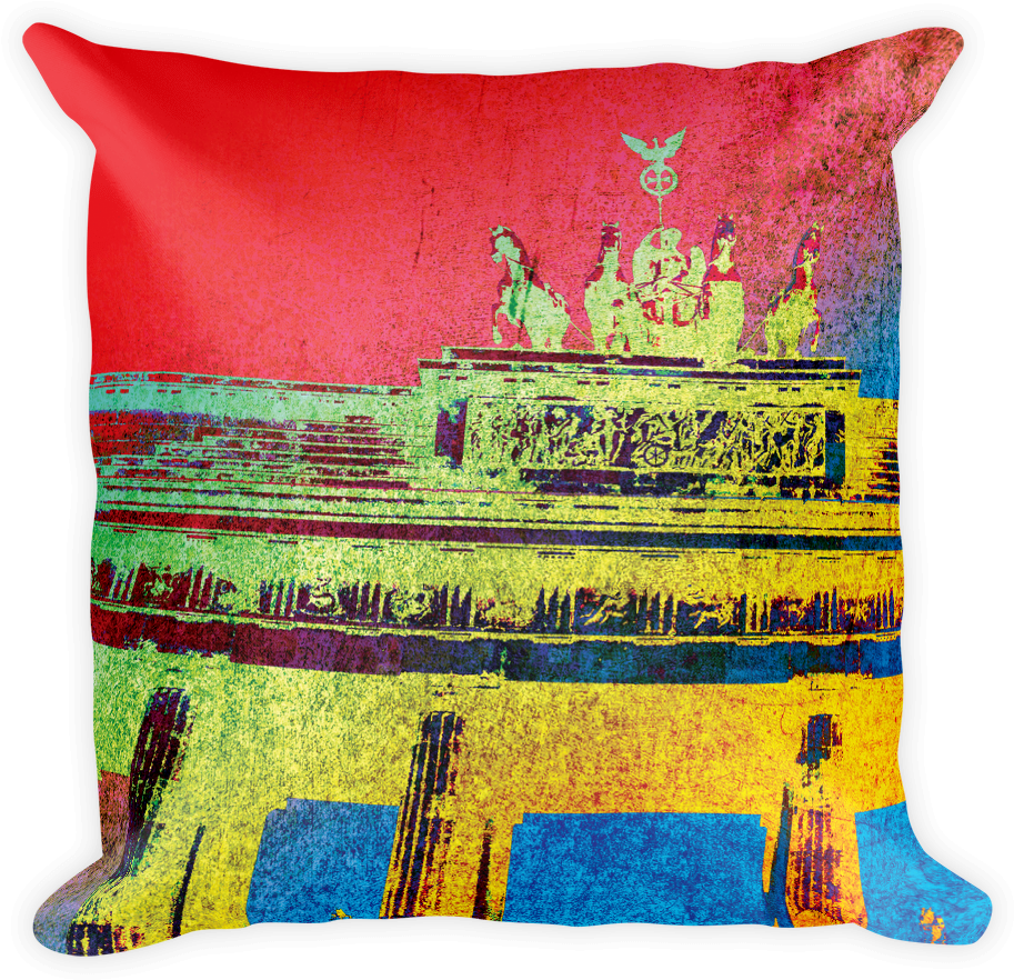Berlin Brandenburg Gate - Pillow (1000x1000), Png Download
