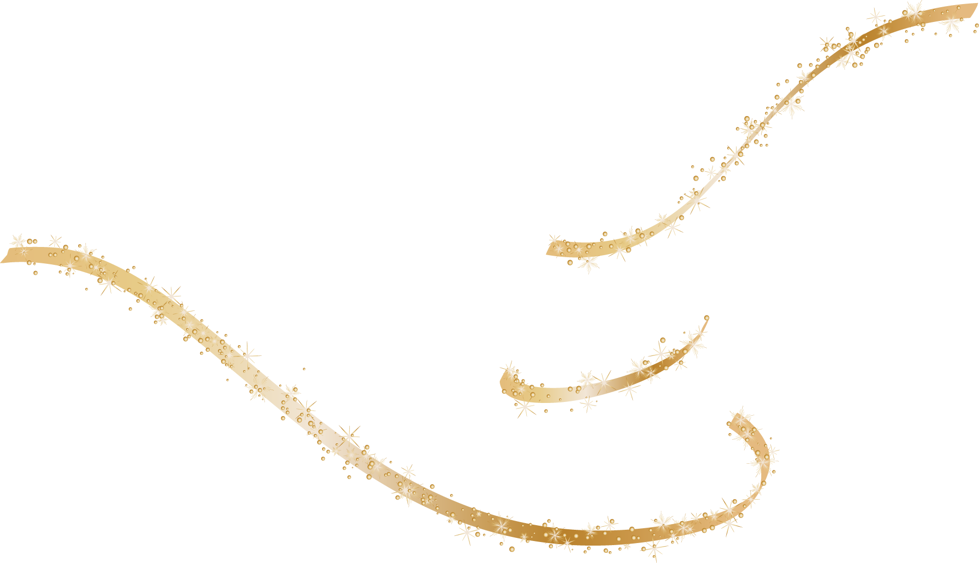 Image Transparent Library Painted Gold Ribbons Transprent (1914x1101), Png Download