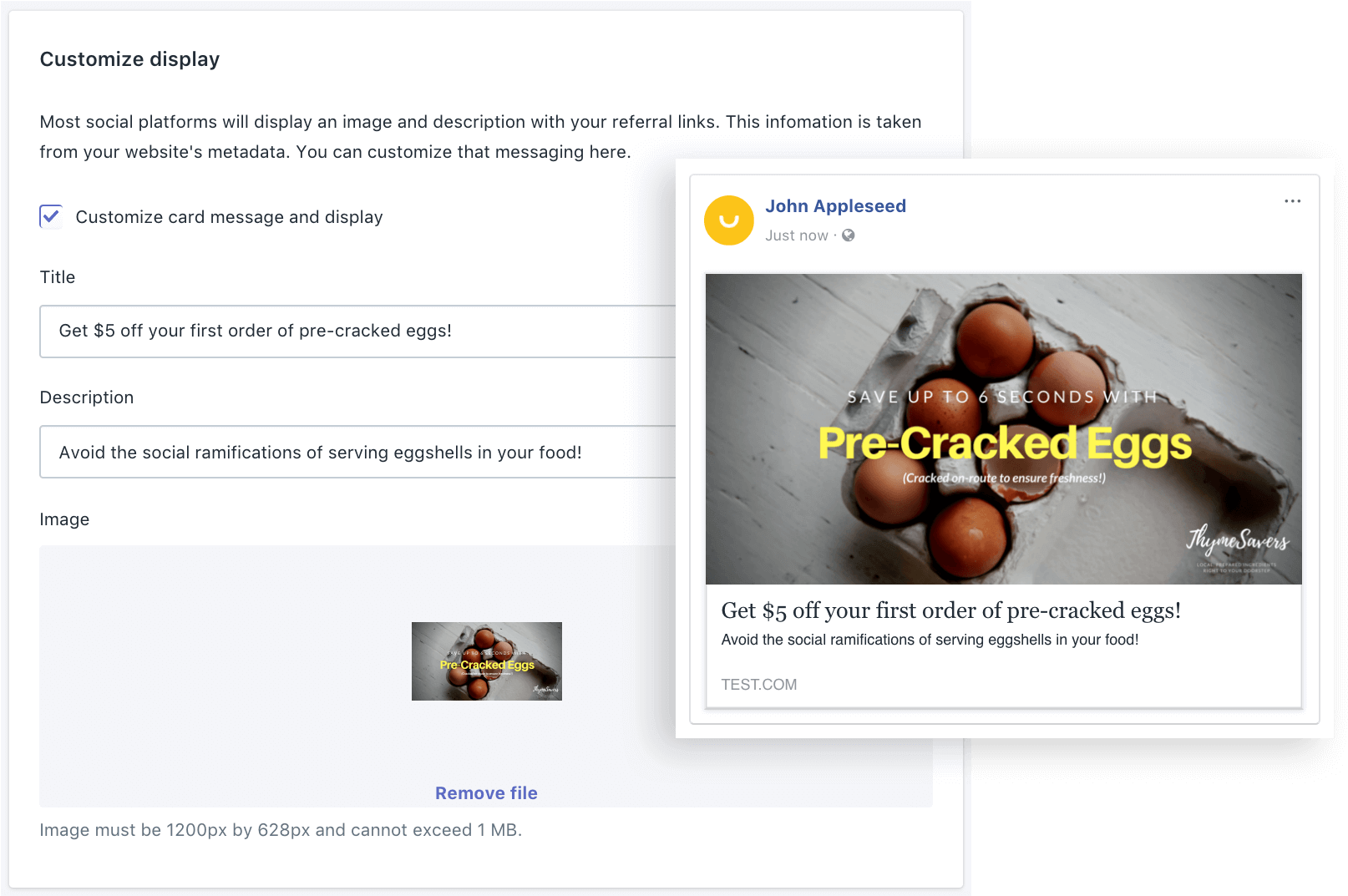 Customized Referral Message And Display - Message (1701x1191), Png Download