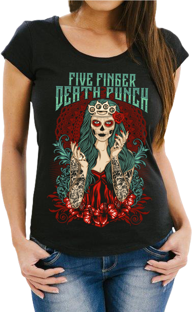 Lady Muerta Tee - Hen Party Tee Shirts (1000x1000), Png Download