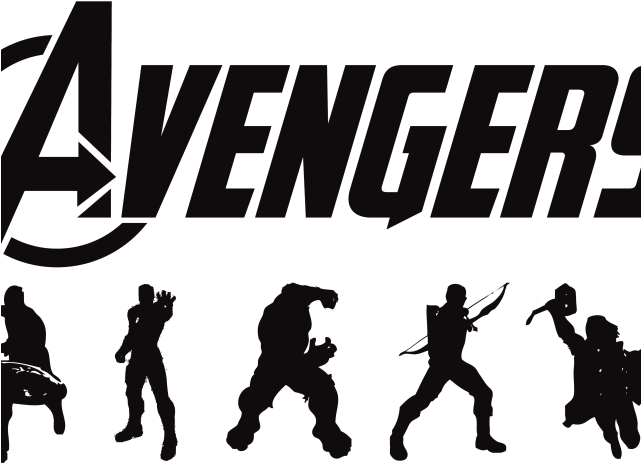 Thor Clipart Silhouette - Avengers Logo (640x480), Png Download