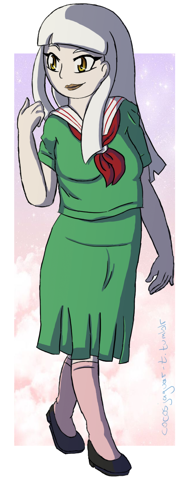 “my Part Of The Trade With @kawaii Artist (665x1666), Png Download