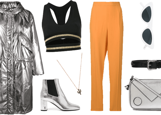 Loud - Saint Laurent - Loulou Metallic Textured-leather Ankle (662x473), Png Download