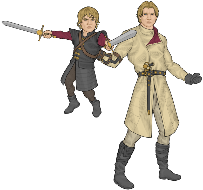 Jaime Lannister Grows A Hand - Jaime And Tyrion Art (1048x762), Png Download