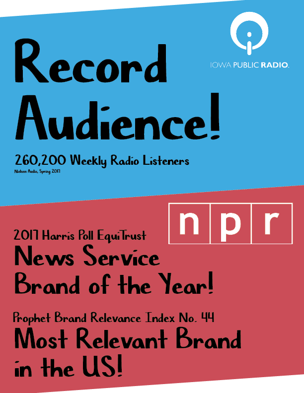 Hundreds Of Business And Organizations Of All Sizes - Iowa Public Radio (612x792), Png Download