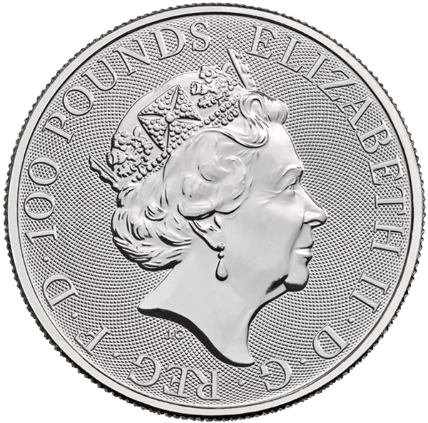 Red Dragon Of Wales Platinum Back - The Queen's Beasts (600x600), Png Download