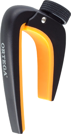 Ortega Capo Spider Monkey - Ortega Smcpadcv-sbk Curved Guitar Capo With Adjustable (276x520), Png Download