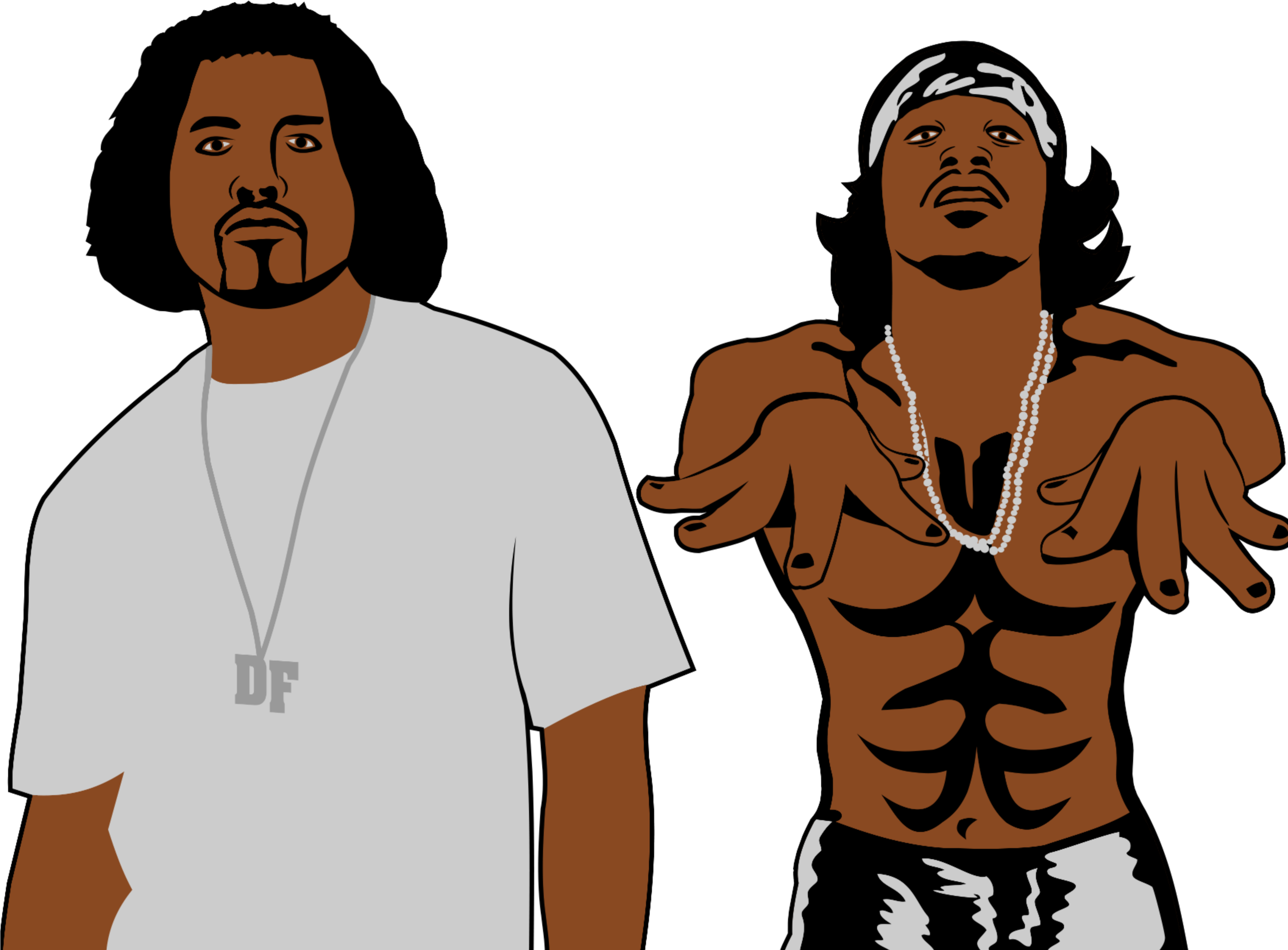 Outkast - Outkast Cartoon Png (3500x3500), Png Download