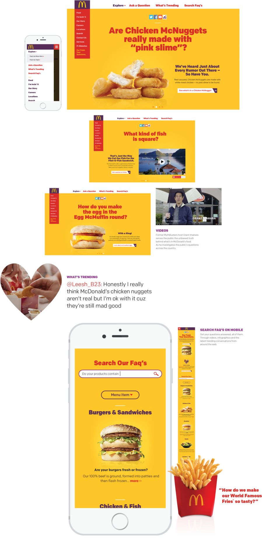 Behance Mcd Faq Desktop Mobile 442 (1000x1840), Png Download