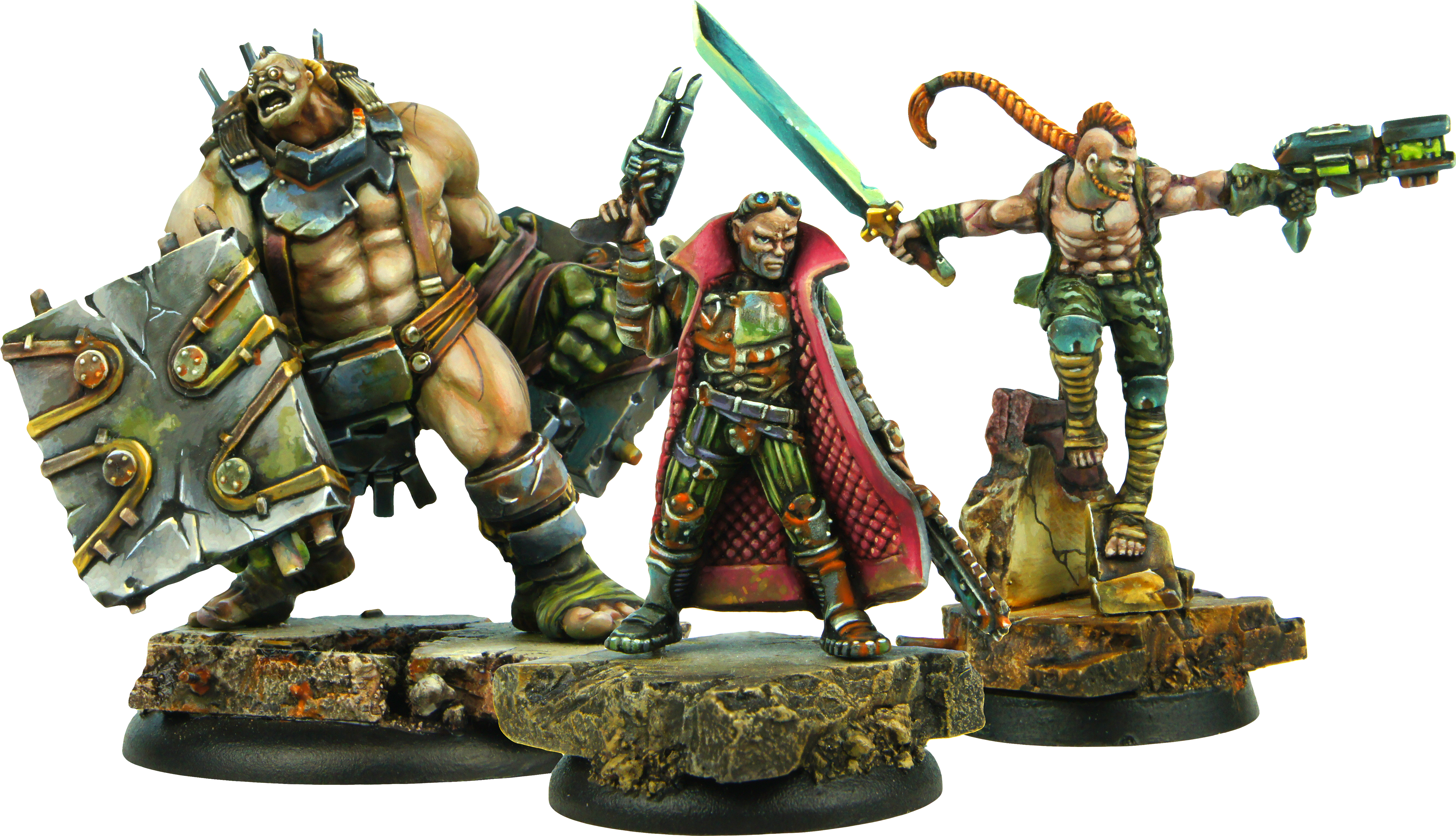 Group Hoj - Dark Age Miniatures Outcasts (5502x3063), Png Download