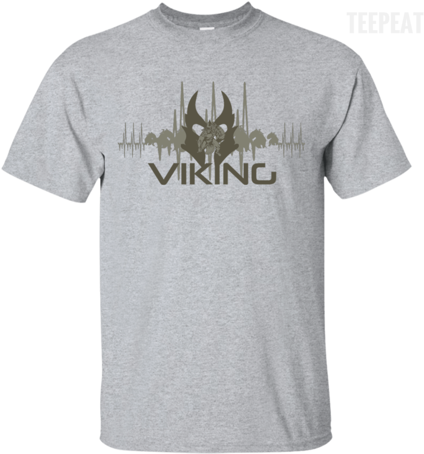 Viking Pulse Light Men Tee Apparel Teepeat - Balmain T Shirt Grey (900x900), Png Download