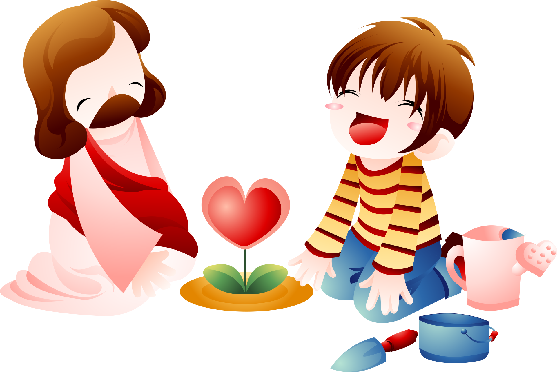 Bible Child Jesus Clip Art - การ์ตูน พระ เยซู คริสต์ (1921x1283), Png Download