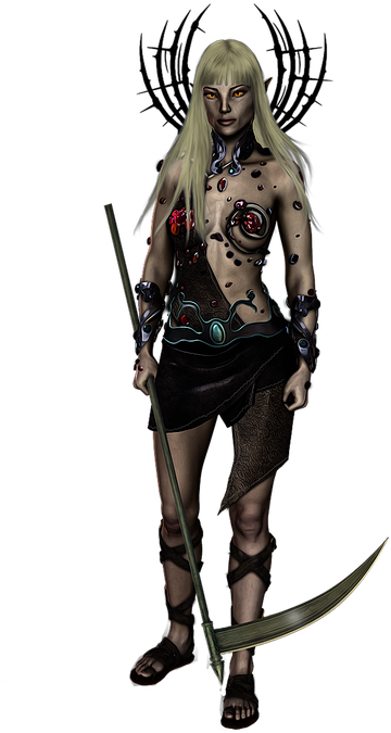Fantasy, Female, Fantasy Character, Dark Elf - Woman Elf Fantasy Png (606x720), Png Download
