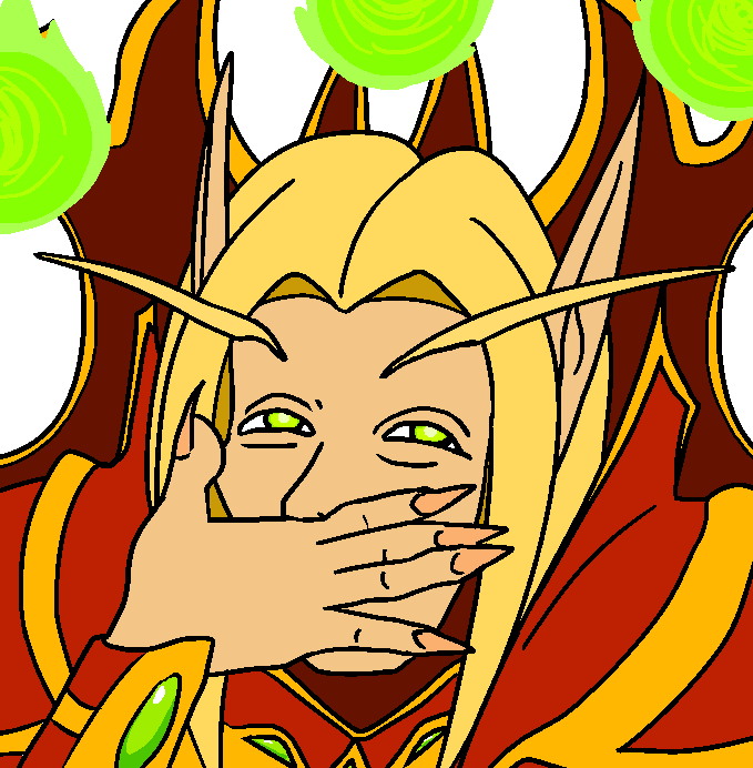 View Samegoogleiqdbsaucenao Laughing Night Elf , - Portable Network Graphics (679x692), Png Download