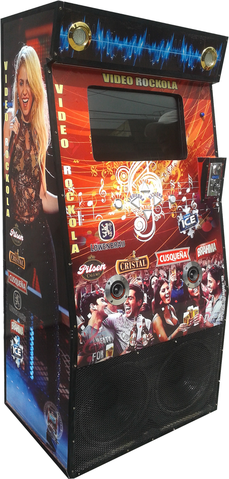Video Rockola Digital - Video Game Arcade Cabinet (802x1600), Png Download