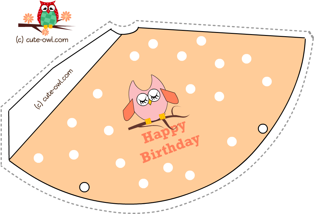 Owl Birthday Party Hat 6 - World's Best Builder Happy Birthday Card (1100x800), Png Download