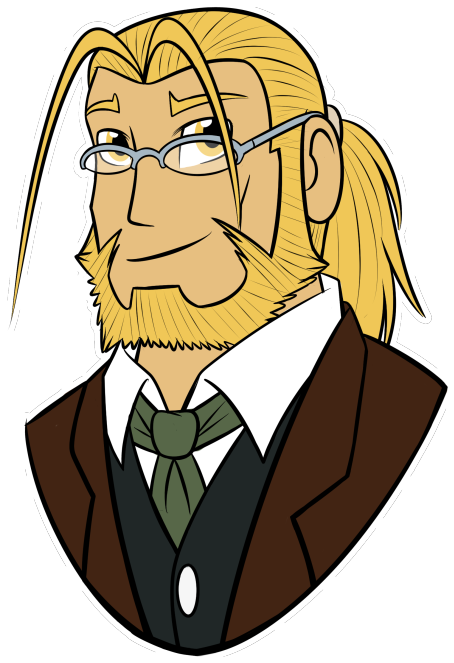 Alphonse Elric And Van Hohenheim From Fma - Cartoon (500x718), Png Download