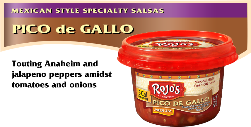 Rojo's Homestyle Fresh Cut Salsa, Mild - 15 Oz Tub (856x449), Png Download