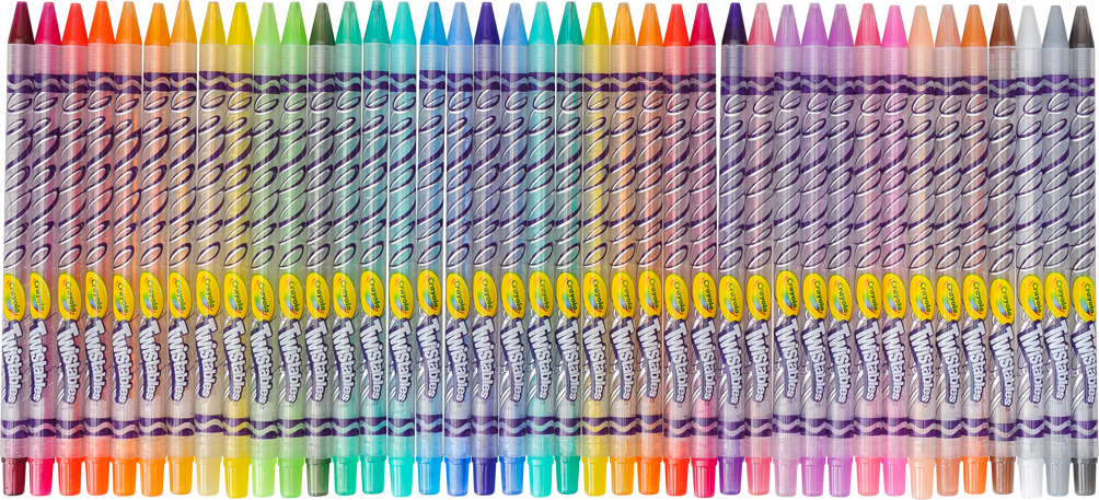 Crayola 40pcs Twistable Pencil, , Large - Pencil (1004x457), Png Download