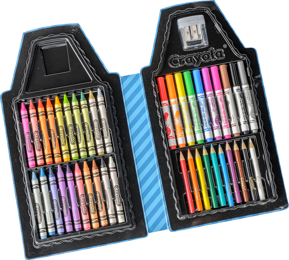 Crayola Tip Art Case - Набор Для Творчества Карандаш Розовый Crayola 04-6900c (1004x903), Png Download