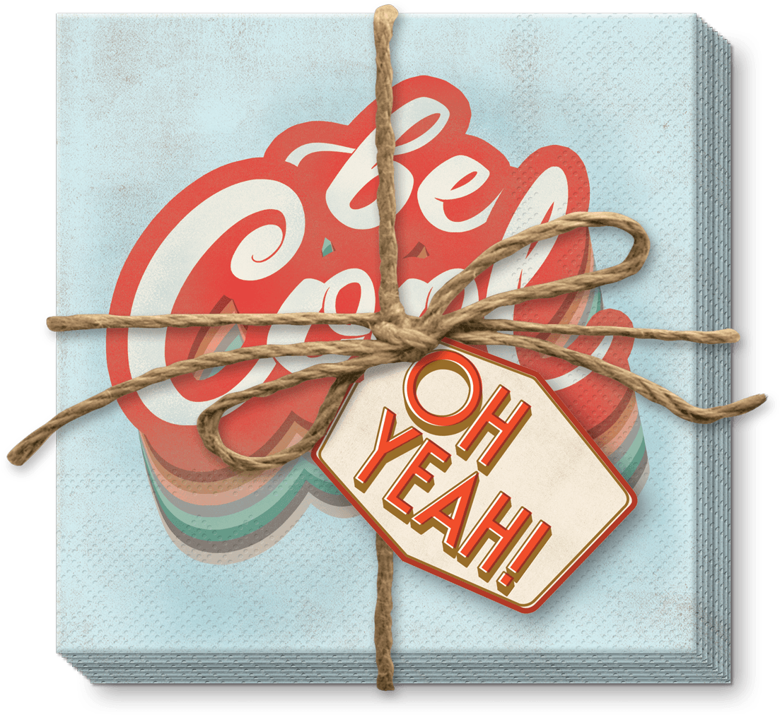 Be Cool Beverage Napkins - Greeting Card (1200x1200), Png Download