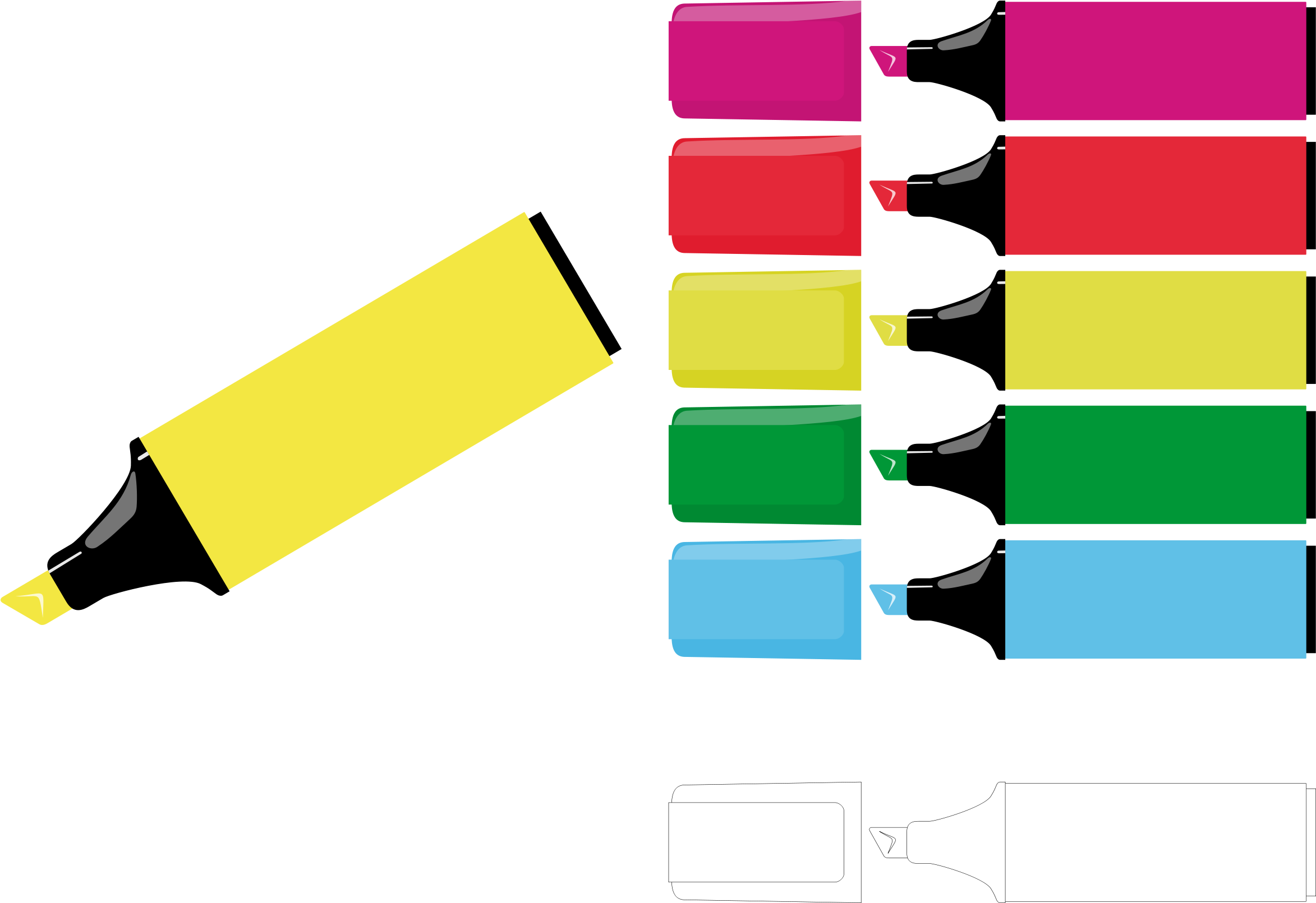 Clip Art Crayola Marker - Markers Png (2400x1610), Png Download
