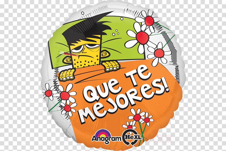 Orange Clipart Toy Balloon - Loftus A3-1149 18" Que Te Mejores Sick In Bed Hx ($1.36 (900x600), Png Download