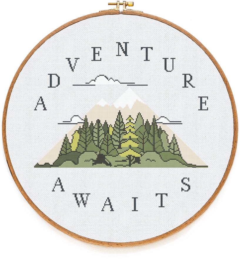 Adventure - Adventure Cross Stitch Pattern (900x900), Png Download