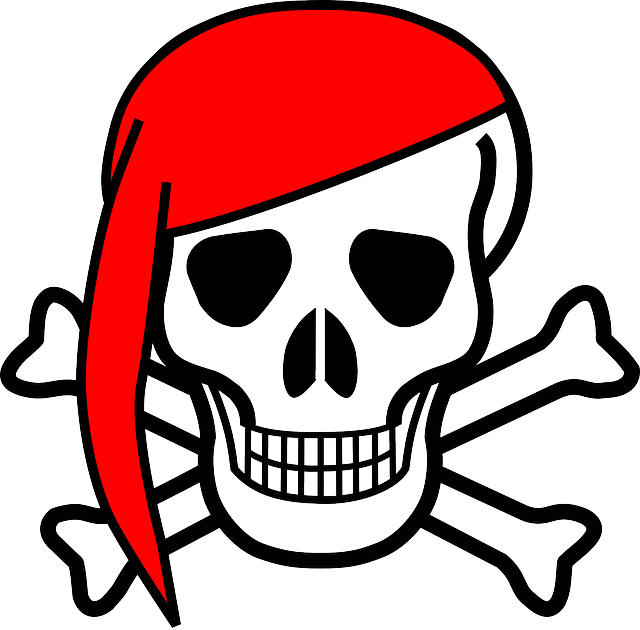 Skull And Crossbones Cut Out (640x630), Png Download