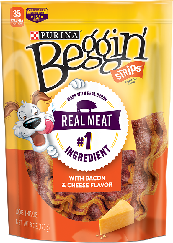 Beggin' Strips Bacon & Cheese Dog Treats - Beggin' Strips (800x1000), Png Download