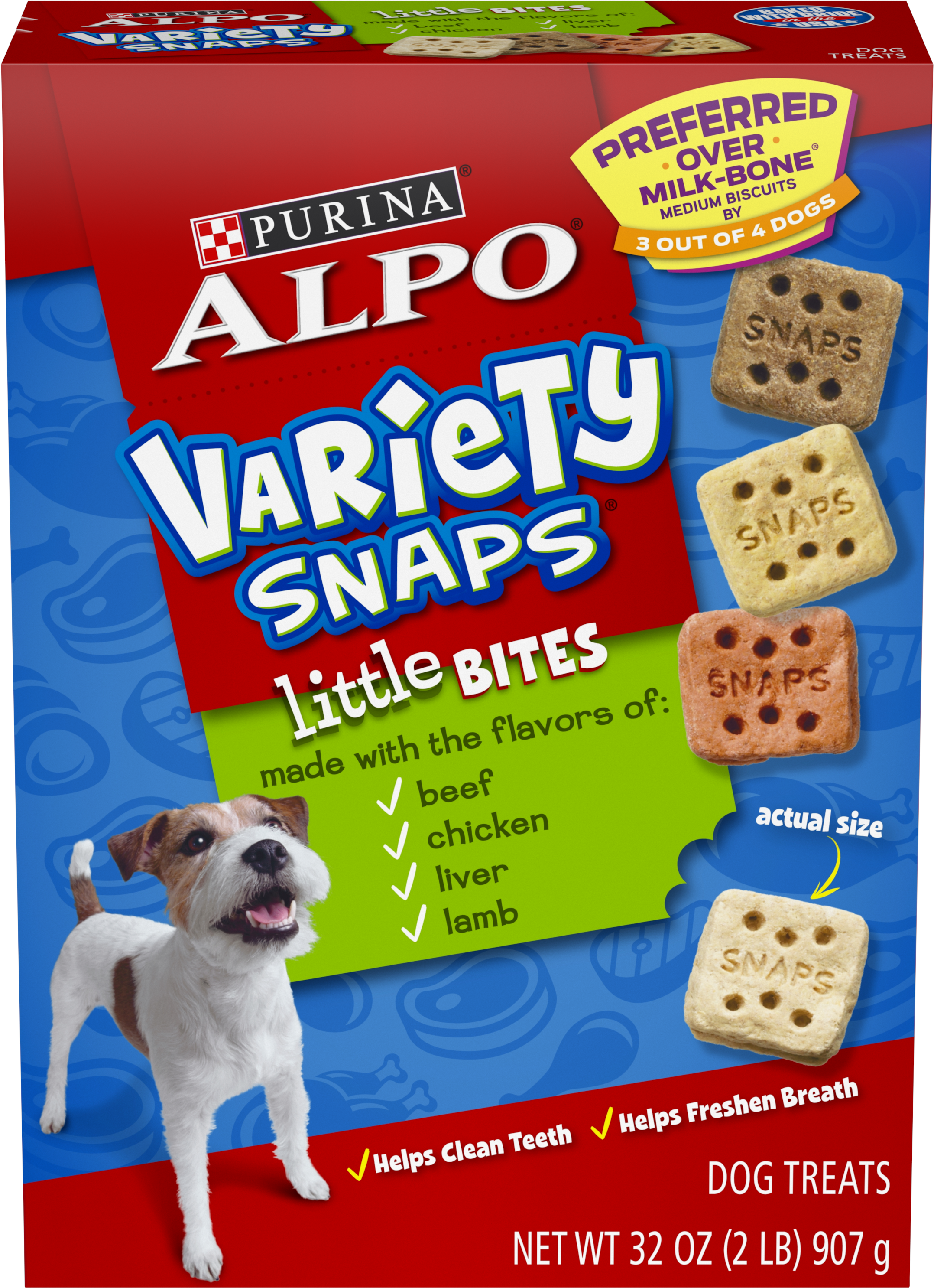 Purina Alpo Variety Snaps Little Bites Dog Treats With (3000x3000), Png Download