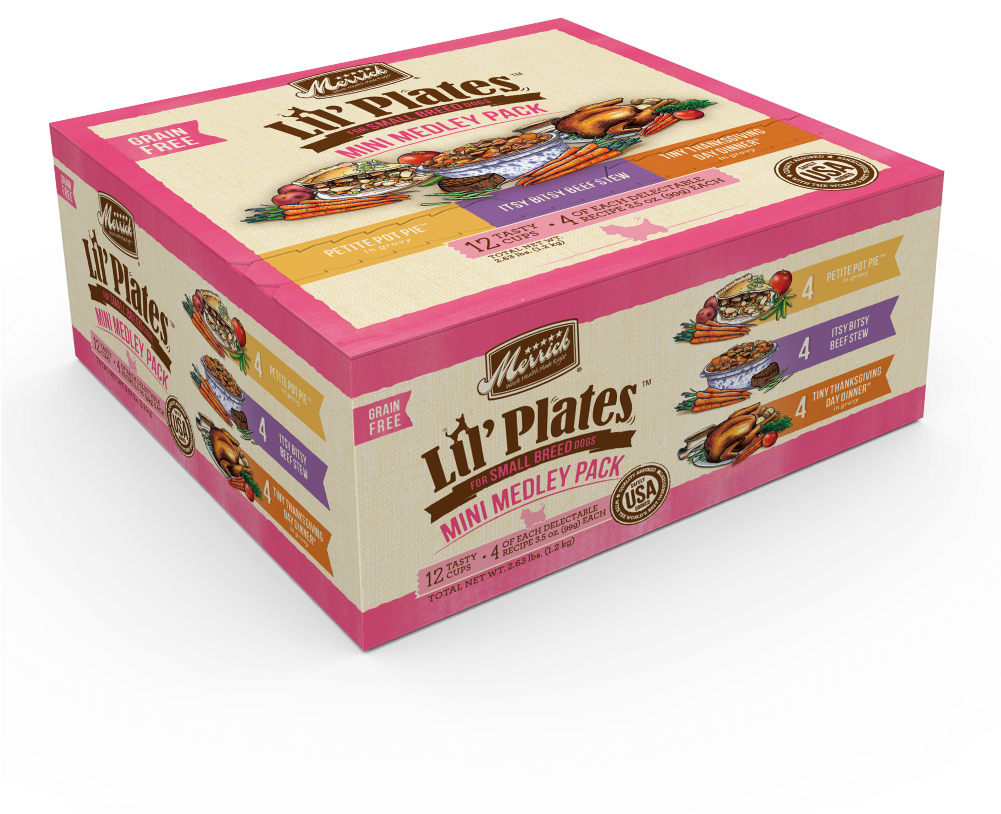 Merrick Lil' Plates Grain Free Mini Medley Variety - Merrick 61026130 Lil Plates Variety Pack (1000x1000), Png Download