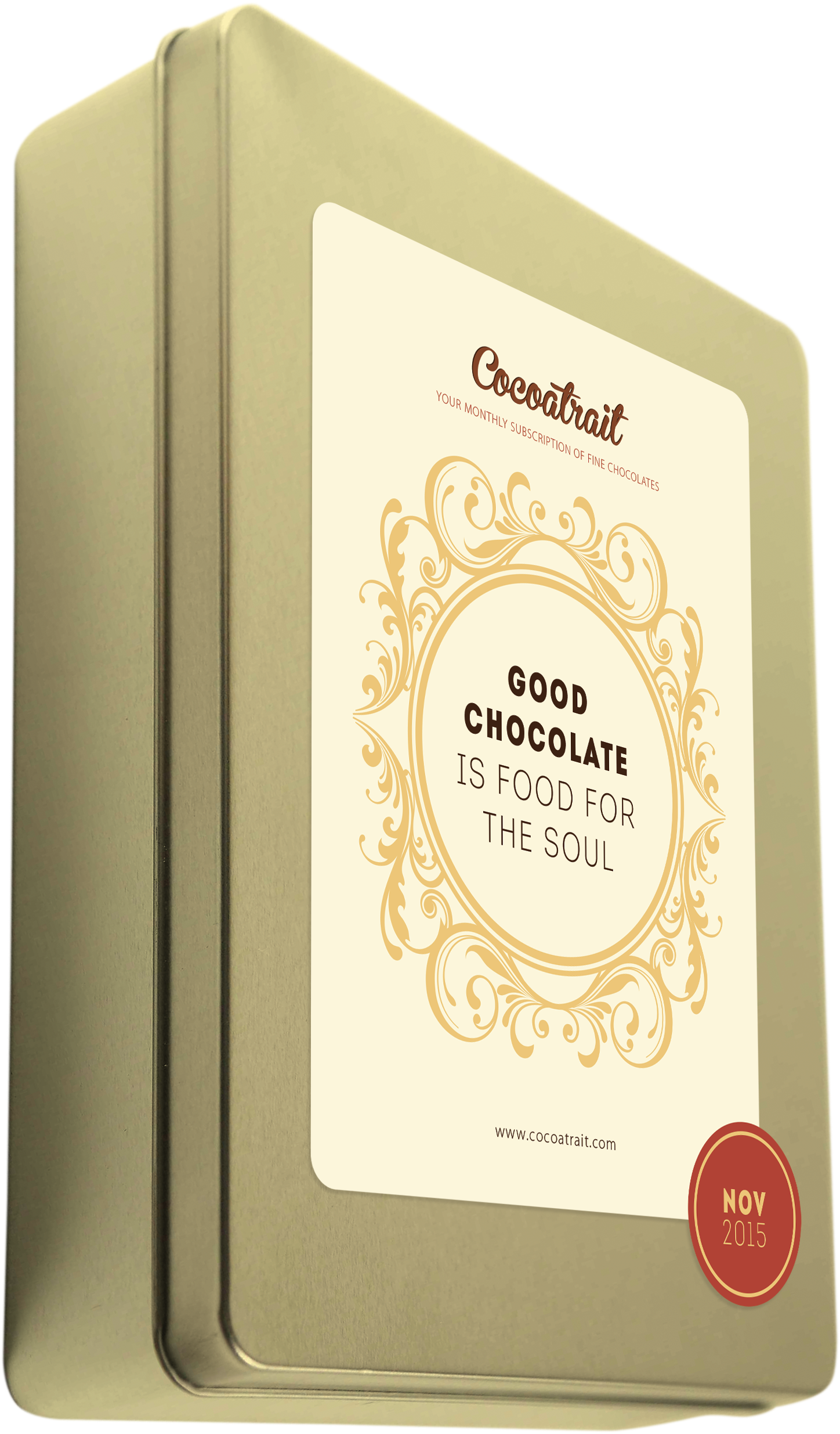 Cocoatrait Chocolate Box - Subscription Box (2504x3223), Png Download