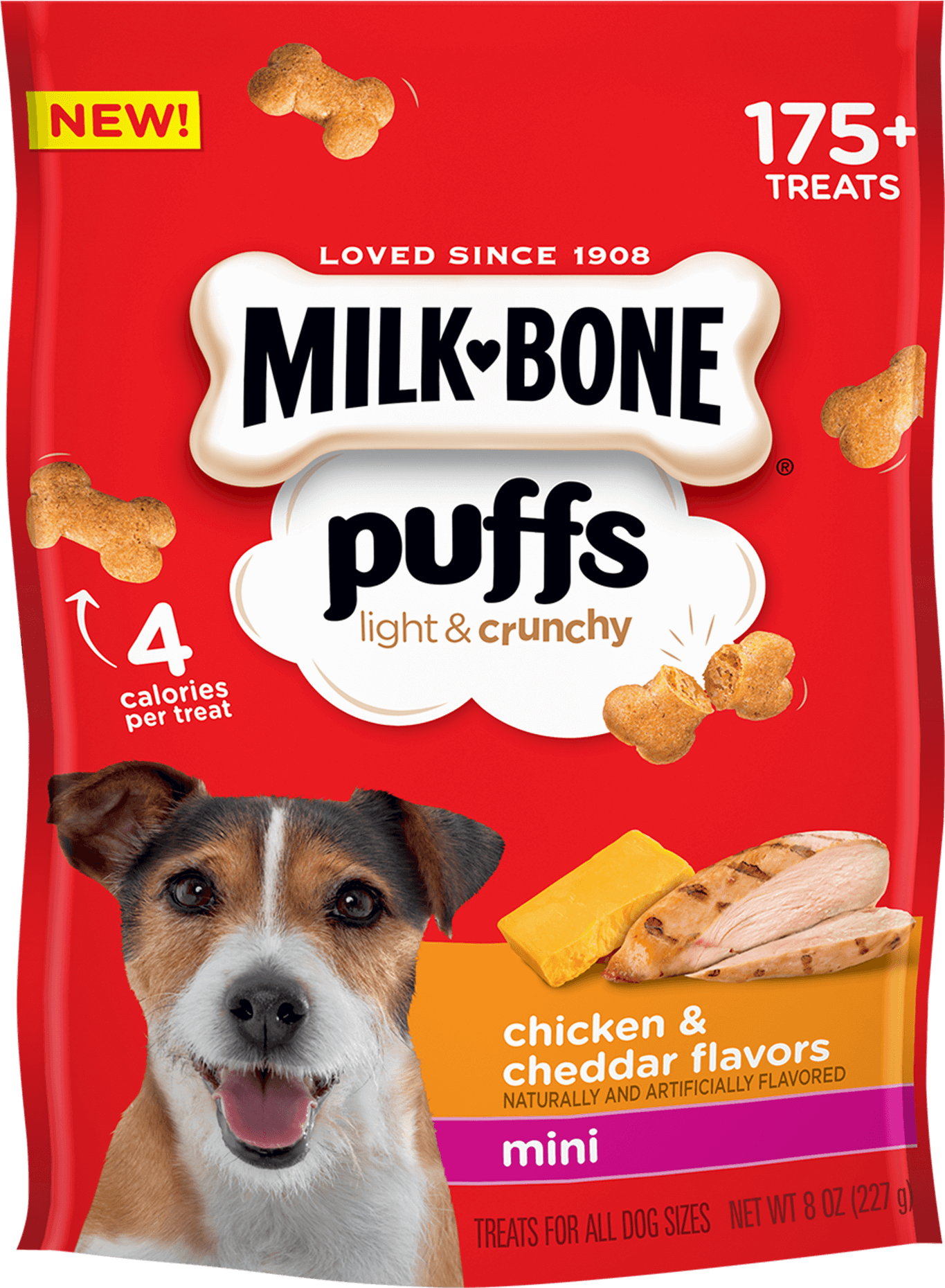 Milk Bone Puffs Chicken & Cheddar Flavors Mini - Milk Bone Puffs Dog Treats (1920x1920), Png Download