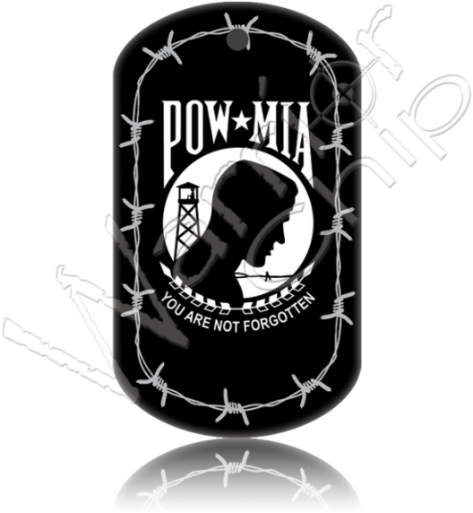 Military Challenge Coins Custom Dog Tag - Pow*mia Magnet (540x600), Png Download