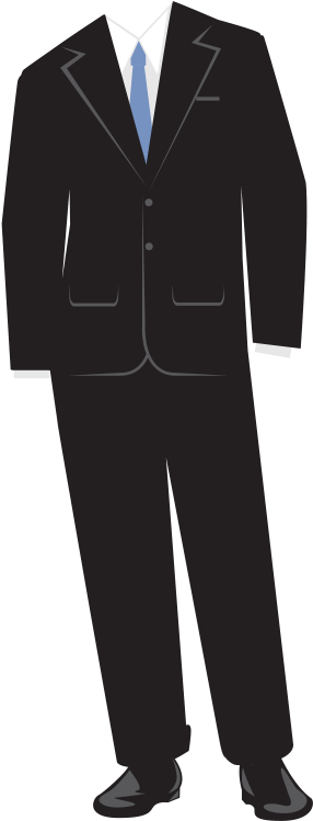 Terno Desenho Png - Terno Desenho (350x900), Png Download