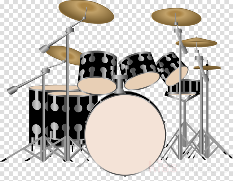 Country Drums Transparent Background Clipart Drum Kits - Drum Kit Vector Transparent (900x700), Png Download