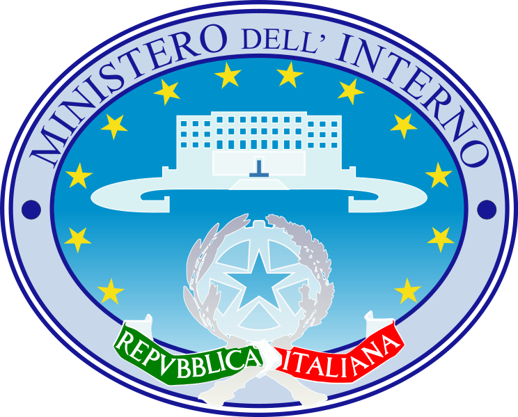 Ministero-interno - Emblem Of Italy (744x599), Png Download