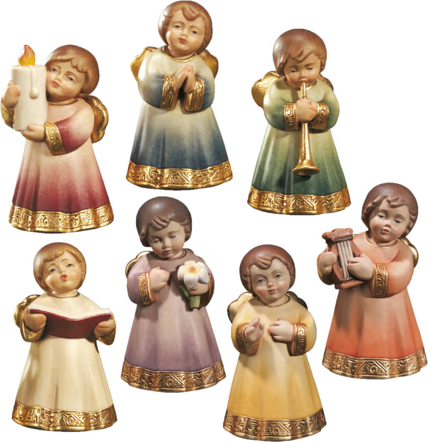 Grace Angel Singing - Holzschnitzerei Krippenshop Staffler (872x900), Png Download