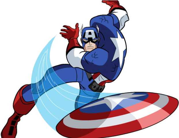 Shield Clipart Hero - Captain America Avengers Comic (640x480), Png Download