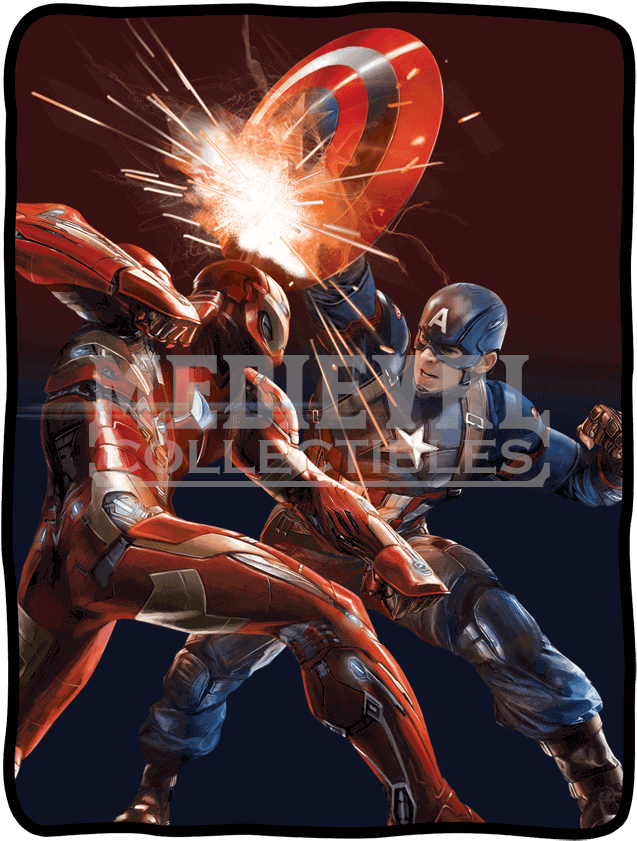 Marvel Civil War Fleece Blanket - Marvel Comics - Civil War - Fleece Blanket (850x850), Png Download