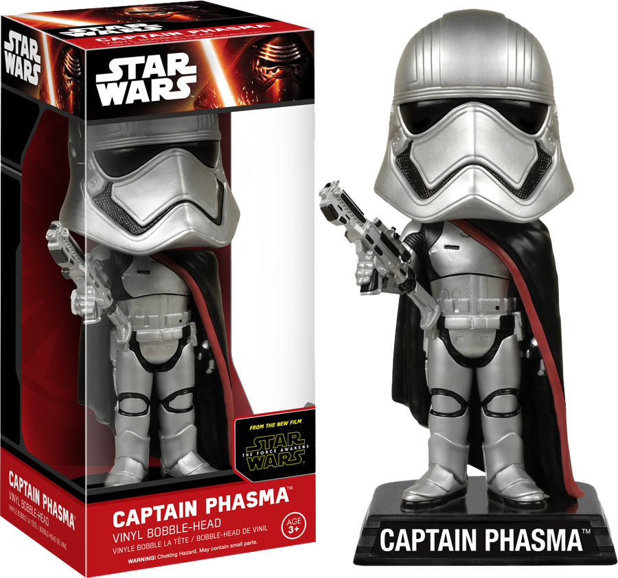 Captain Phasma Episode Vii Wacky Wobbler - Captain Phasma Funko (900x842), Png Download