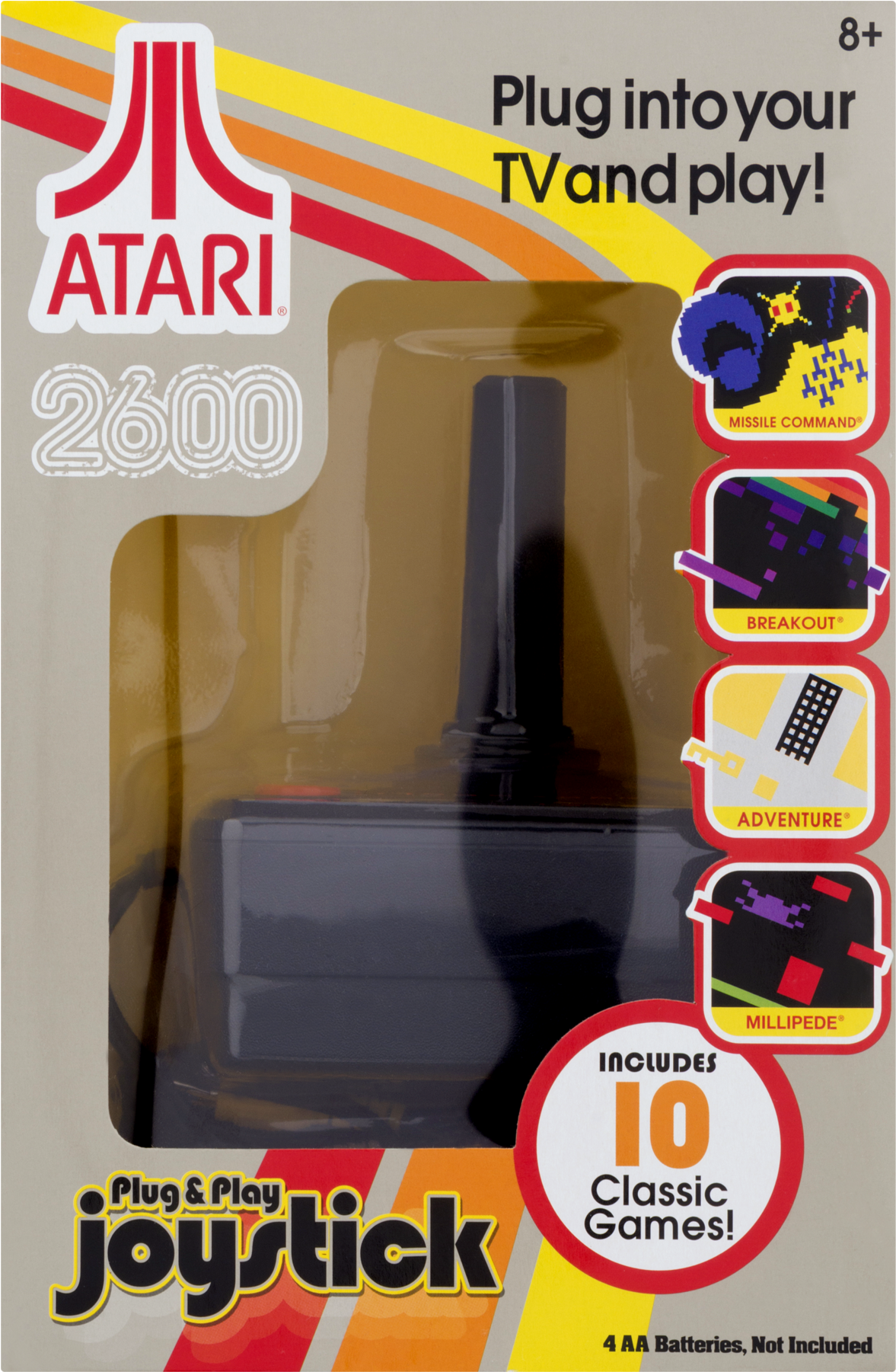 Atari Plug And Play Joystick (1800x1800), Png Download