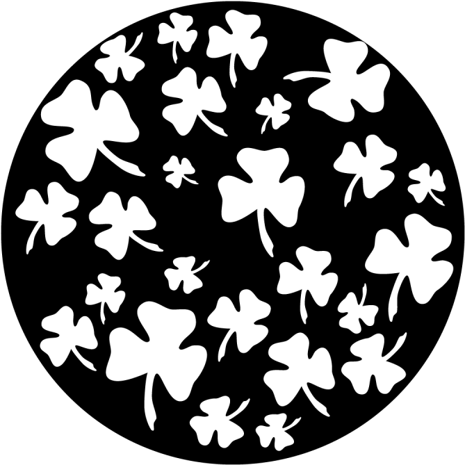 Breakup Shamrock - Apollo Breakup Shamrock Steel Gobo Ms-3544 (800x800), Png Download