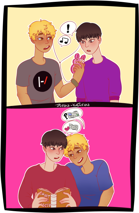 Hidekane Week Day 1 - Cartoon (500x736), Png Download