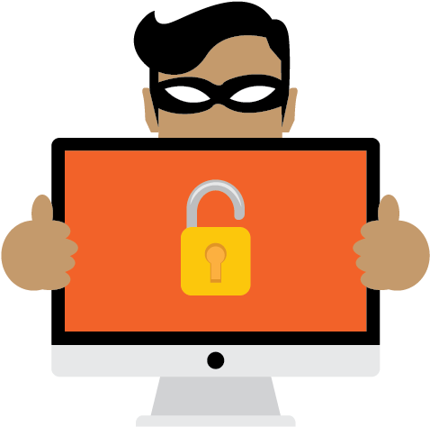 Websites Are Not Secure Enough - Website Security Clipart (606x596), Png Download