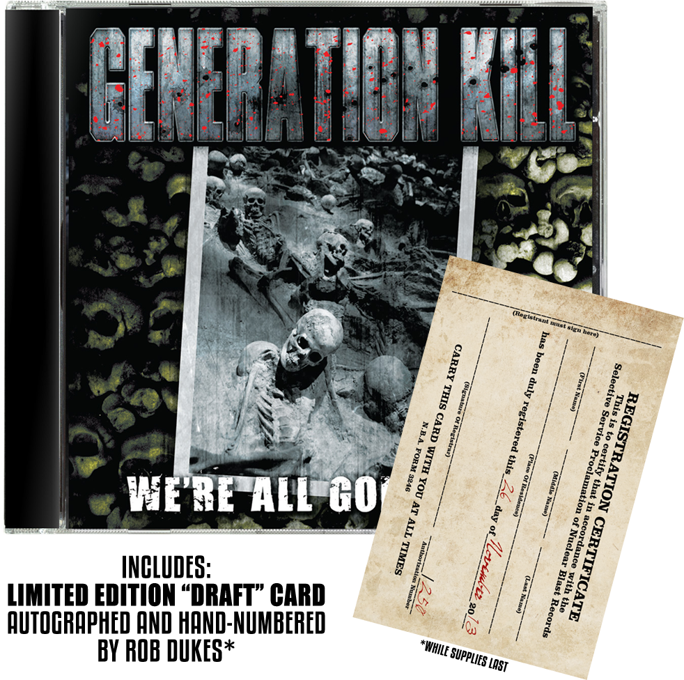 We're All Gonna Die - Generation Kill - We're All Gonna Die (music Cd) (1000x1000), Png Download