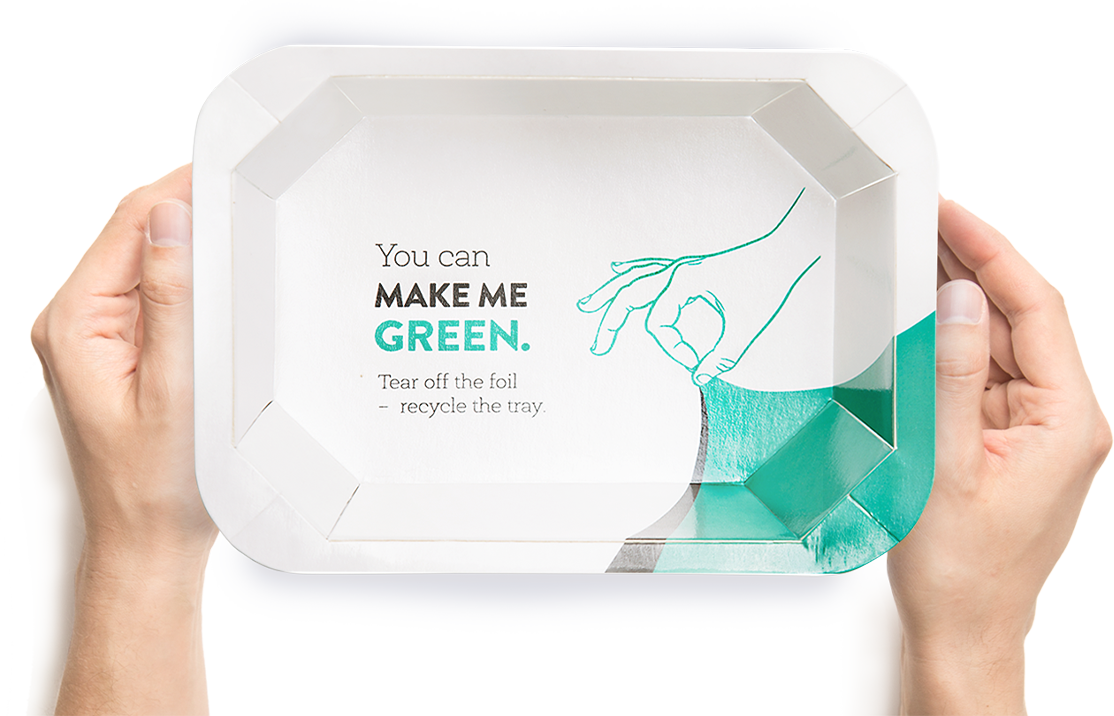 The Cardboard Tray For Sustainable Food Industry - Jospak (1114x716), Png Download