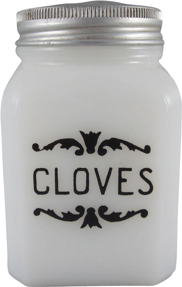 Tipp City Dove Brand Label Milk Glass Black Scroll - Spice (920x920), Png Download