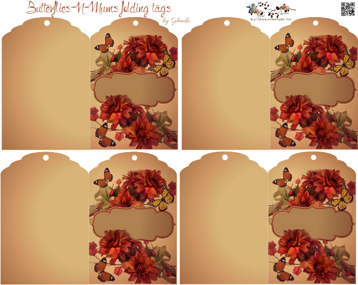 Free Pretty Fall Tags - Place Card (725x580), Png Download